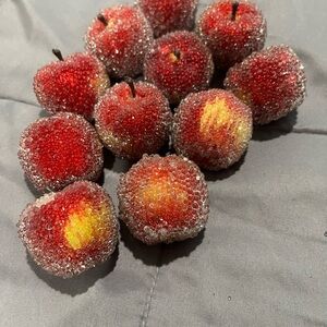 Decorative Beaded Red  mini Apples